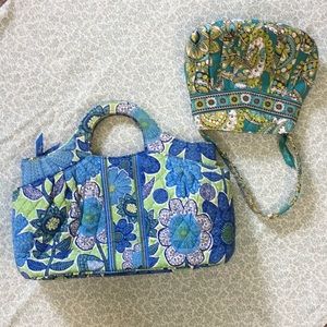 Vera Bradley Peacock Mini-Bag Doodle Daisy Satchel